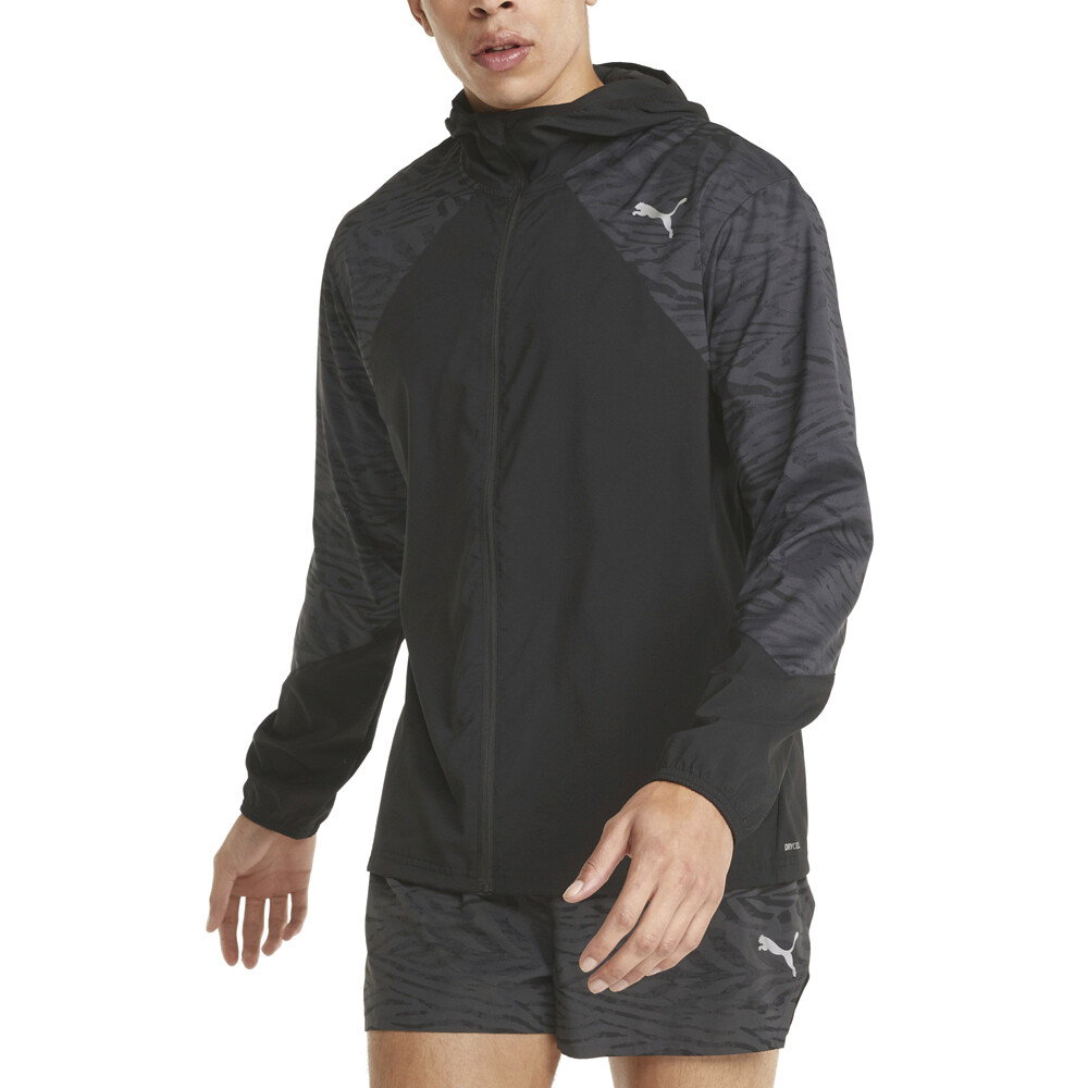 Puma Run Graphic Hooded Jacket M Mens Size XXL  Casual Athletic Outerwear 521405