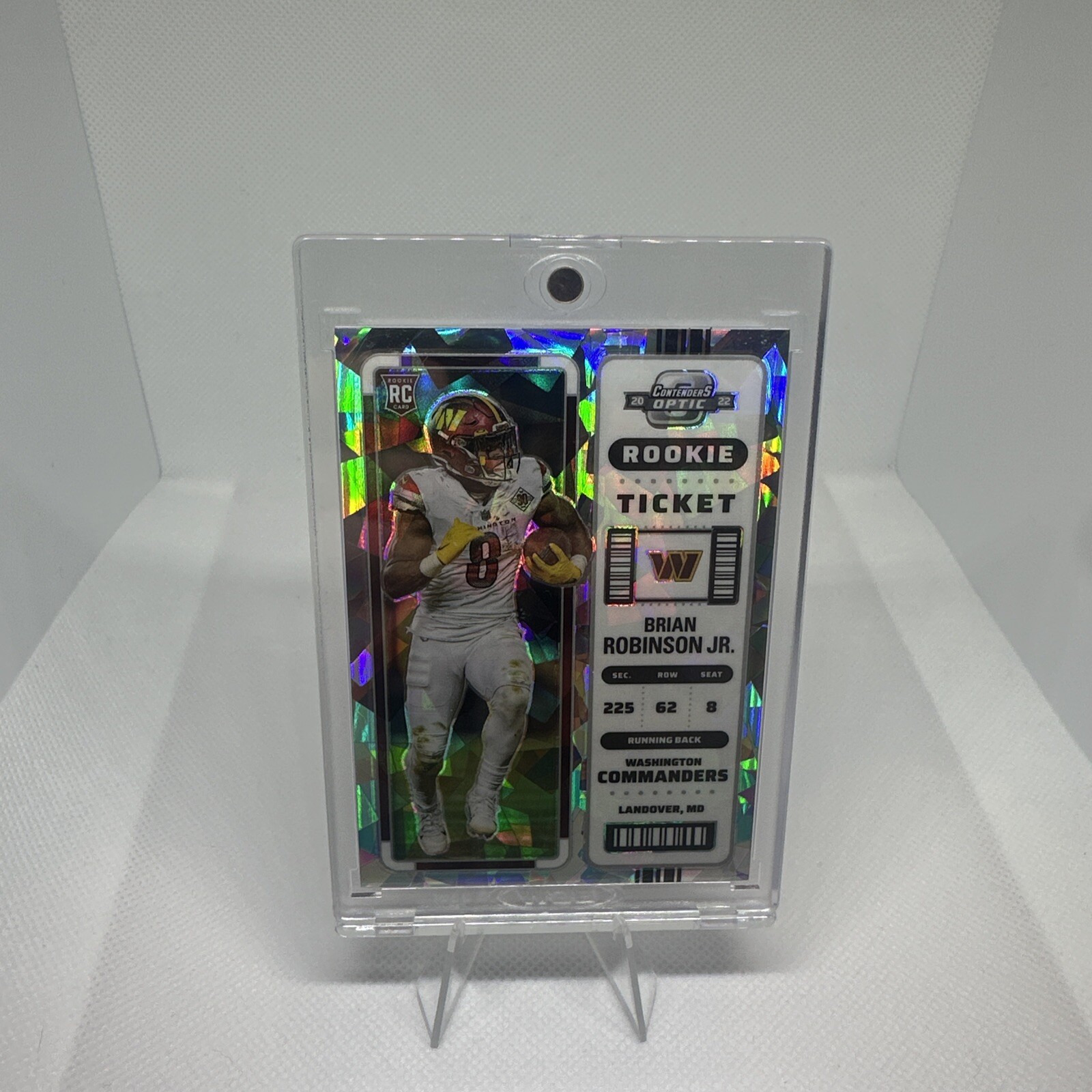 Brian Robinson Jr. 2022 Panini Contenders Optic #64 Cracked Ice /22