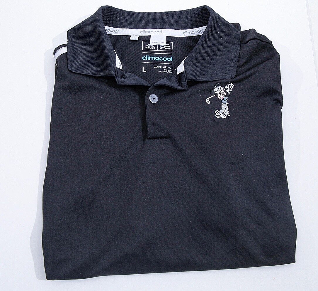 Adidas Mickey Mouse Disney Golf Shirt Boy's Large Short Sleeve
