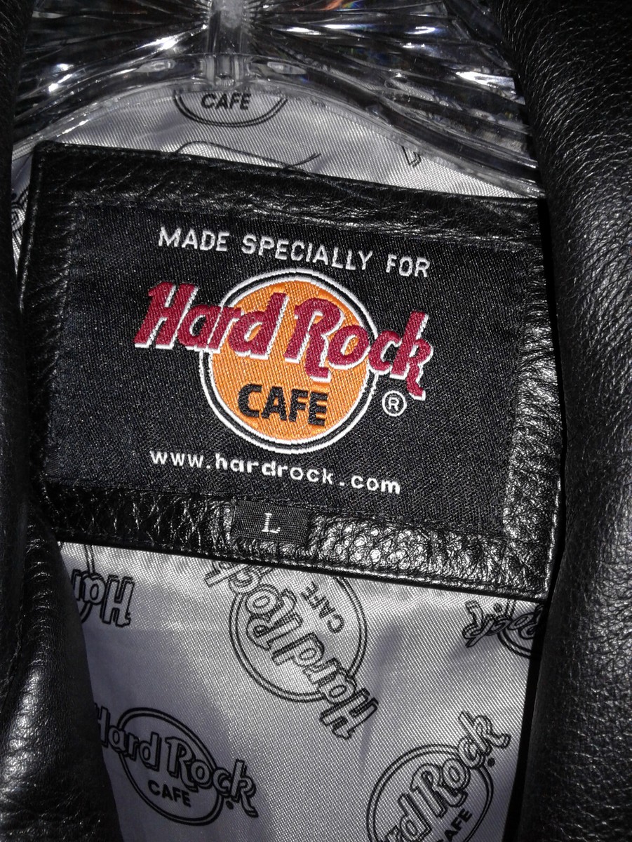 VTG Hard Rock Cafe Tokyo Leather Bomber Jacket Black Men VTG Hard Rock Cafe Tokyo Leather Bomber Jacket Black Men