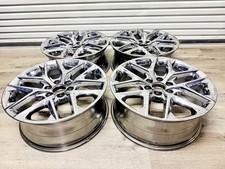 (4) 100% GENUINE GM SNOWFLAKE WHEELS CHEVY TAHOE SILVERADO 22" CHROME 22X9 5668
