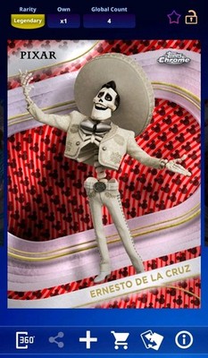 [DIGITAL] Topps Disney Collect Ernesto De La Cruz Chrome Mickey Mouse Red, Black