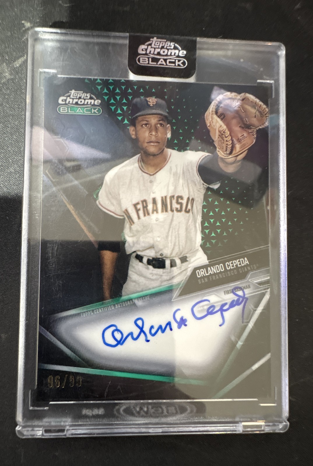 2021 Topps Chrome Black - Chrome Black Autographs Orlando Cepeda #CBA-OC...