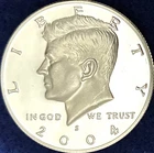 2004-S Kennedy Half Dollar Silver Choice DCAM Proof