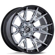 Fc402 Catalyst Fuel Wheels 17x9 Chrome With Gloss Black Lip Rims 6-lug 4pcs C3