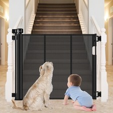 Reinforced Bottom Outdoor Retractable Gate for Stairs with Reinforced Bars Pr...