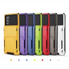 Hybrid Phone Case with Hidden Credit Card Holder For Samsung A17 A37 A26 A36 A56