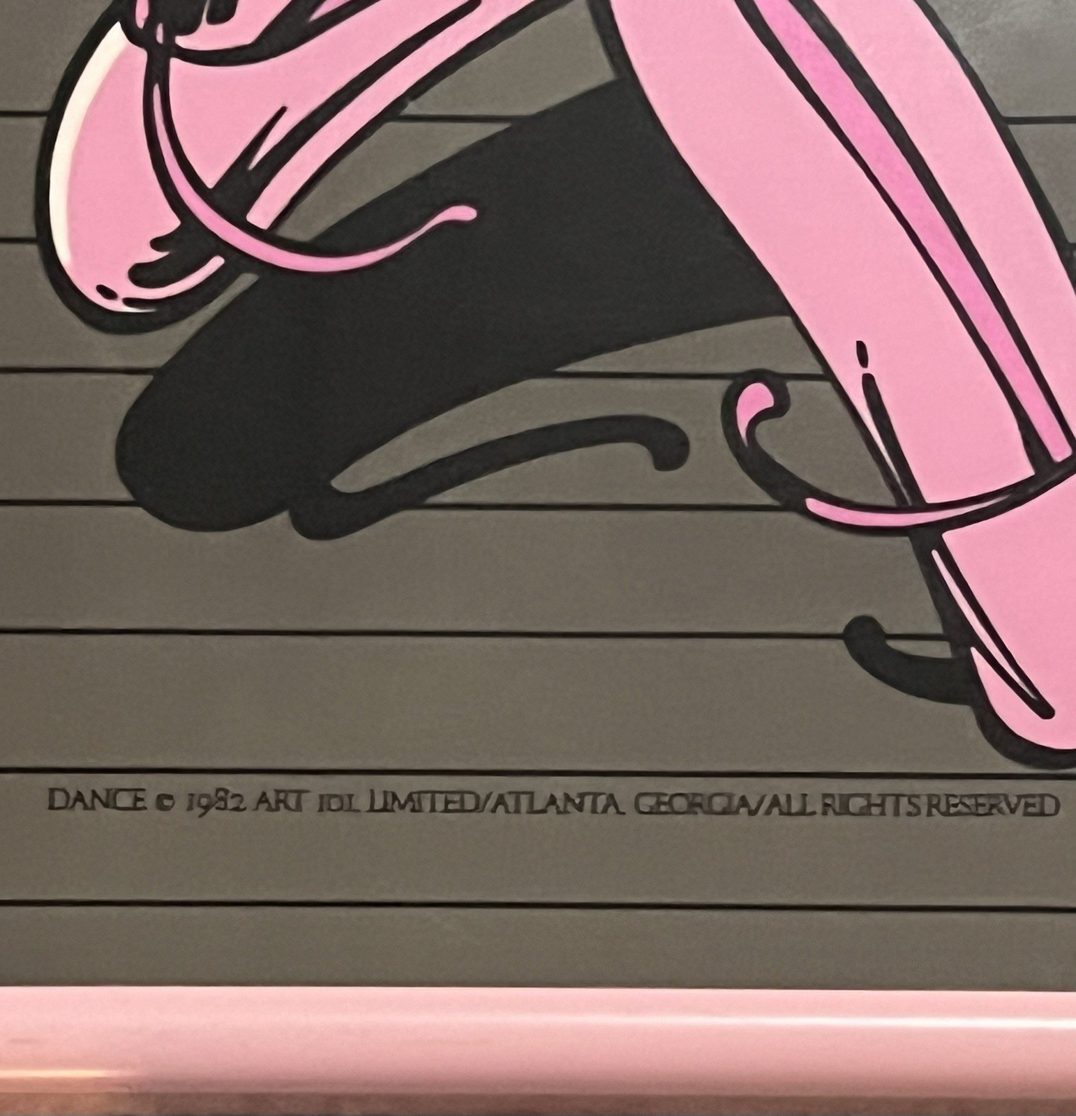 RARE 1982 KENNETH GROOMS LIMITED PRINT DANCE  ART 101 GOOD CONDITION FRAMED