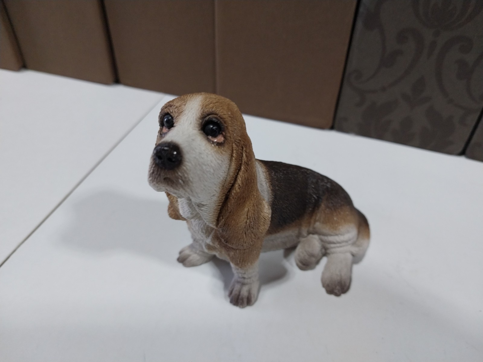 Stone Critters Baby Bassett Hound Figurine