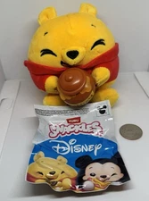 New ZURU DISNEY Winnie the Pooh SNACKLES 5 Inch Plush stuffed animal + stickers