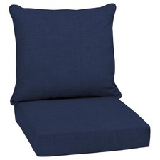 Arden Outdoor Deep Seat Cushion Set, 24 in x 24 in, Weather-Proof, Rain-Proof...
