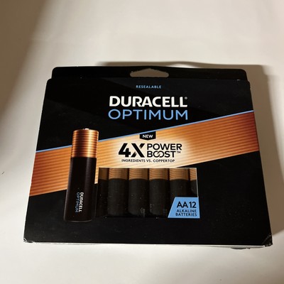 Duracell Optimum AA 12  4x PB Alkaline Batteries All-Purpose Batteries