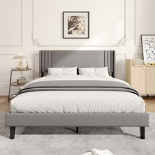 Polsterbett 160x200 cm Doppelbett Jugendbett mit Kopfteil Lattenrost Bettgestell