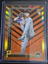 2025 Topps Update Series Holiday Orange & Black Foil - Caleb Freeman #US253