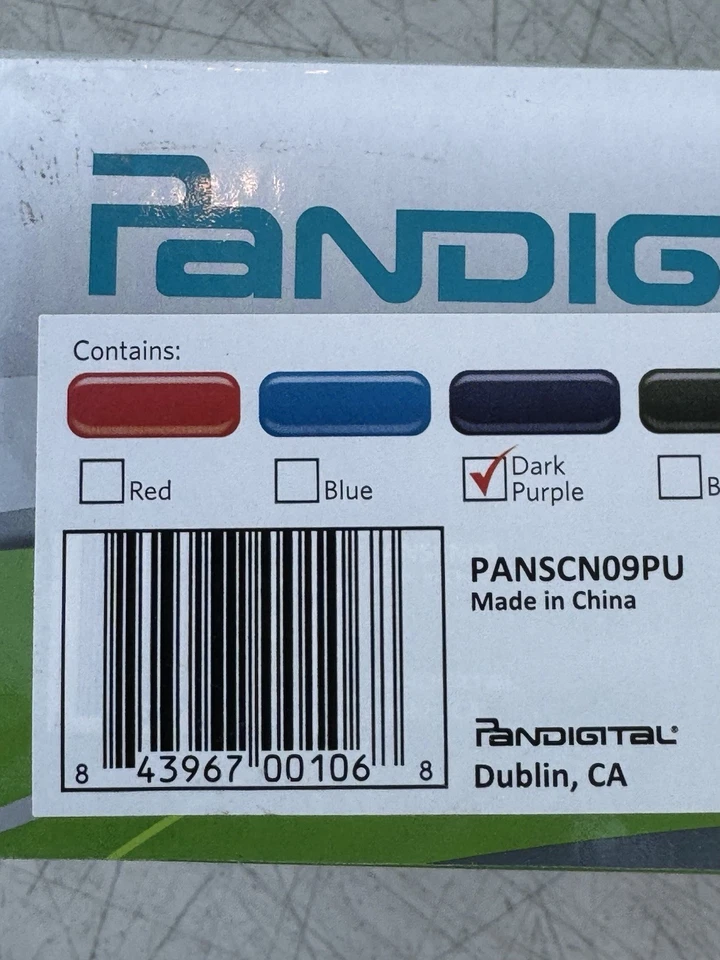 Pandigital Handheld Wand Scanner w/ Feeder Dock Dark Purple PANSCN09PU NEW - Image 3 of 4