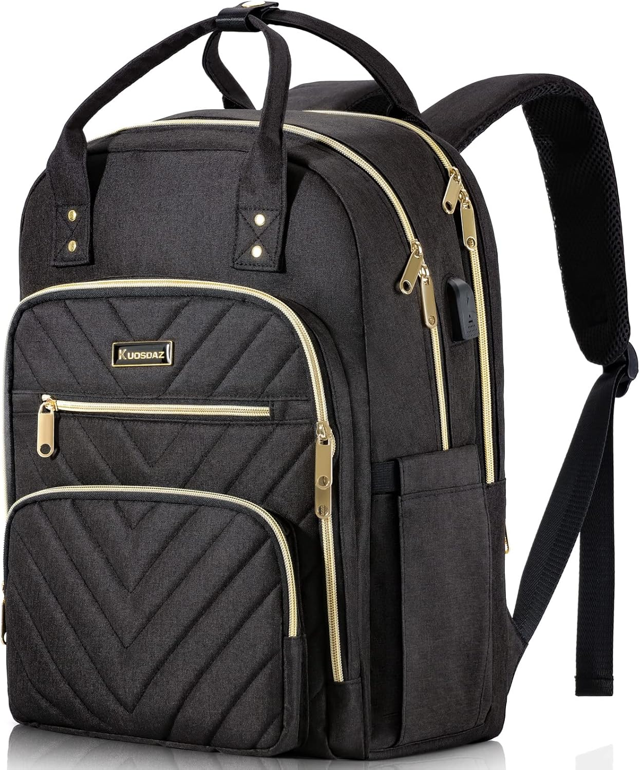 Sleek 15.6 Inch Travel Laptop Backpack for Women and Teens - Stylish School and Work Bag
