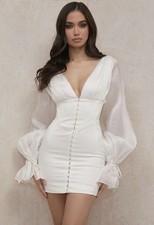 House Of CB Matilda Dress Ivory Size XS NWT