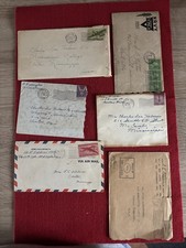 WW 2 US ARMY LETTER X 6 SOLDAT 1944 6 envelopes + 6 lettres