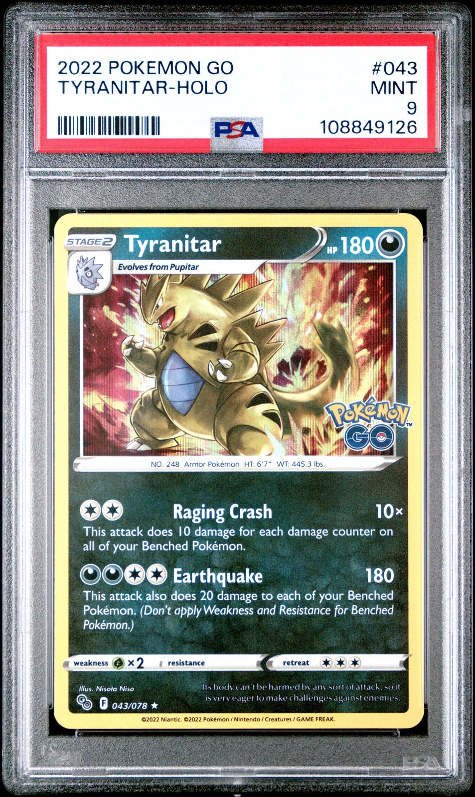 Tyranitar Holo #43