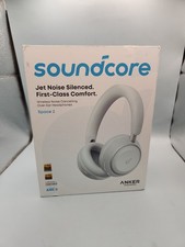 SoundCore Space 2 by Anker Active Noise Cancelling Comfortable Headphones Blue