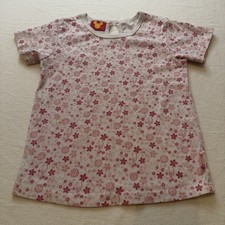 90s Vintage Mickey Mouse Flower Pattern Shirt Mickeys For Kids Size 4-5t Girls