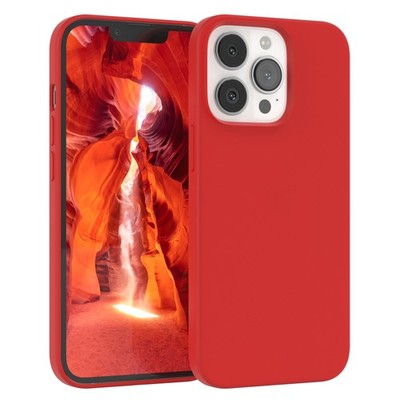 Für Apple iPhone 13 Pro Handyhülle Silikon Case Schutz Hülle Back Cover Soft Rot