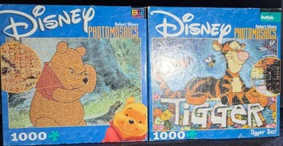 Two Disney Photomosaic Puzzles Featuring Winnie the Pooh and Tigger Too!