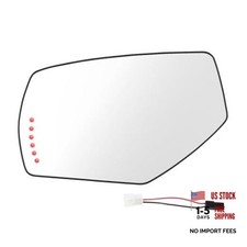 Driver Side Heated Mirror Glass with Turn Signal Light for GMC Sierra 1500