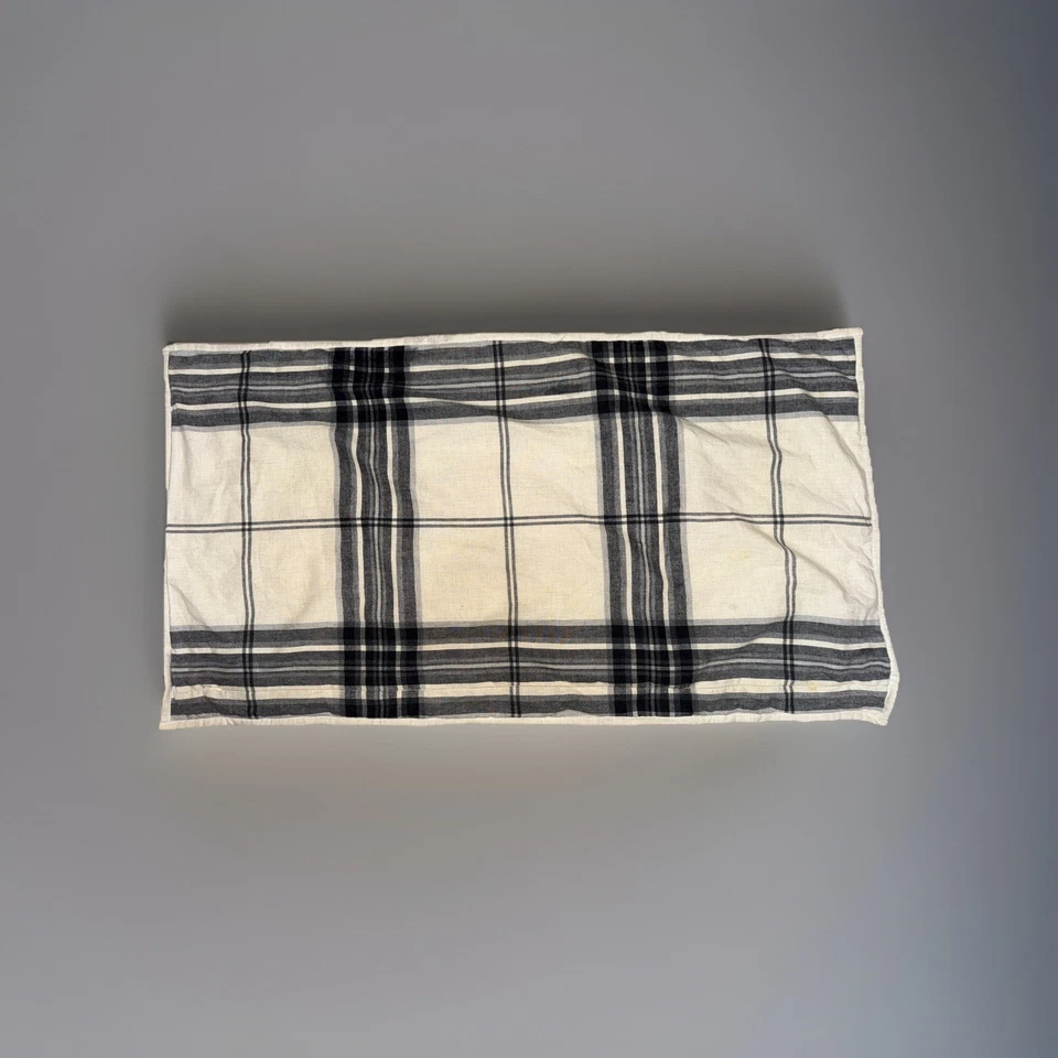 Juego de edredón UGG Dakota de franela de algodón a cuadros King azul marino marfil Foto 2 de 4