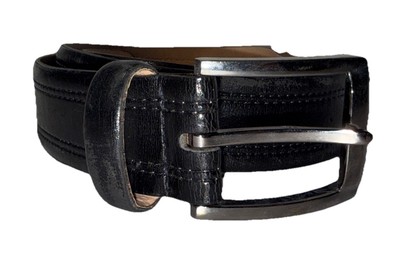 Bosca Ledergürtel schwarz Leder 34'' (4922)