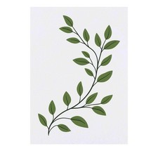 'Greek Green Leaf Branch' Temporary Tattoos / Transfers TO00083509 