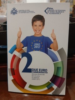REPUBBLICA SAN MARINO 2 EURO 2012 FOLDER FDC