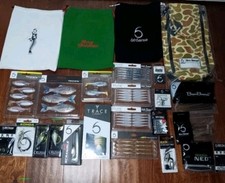 6th Sense Fishing Lot Bags Hooks Lures Weights NIP