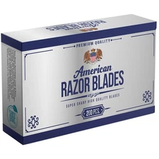 American Razor Blades-Super Sharp Double Edge Razor Blades, Japanese Steel 200pc