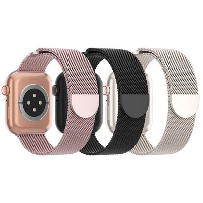 3 Pack Mesh Metal Band Compatible with Apple Watch Band 38mm 40mm 41mm 42mm 4...