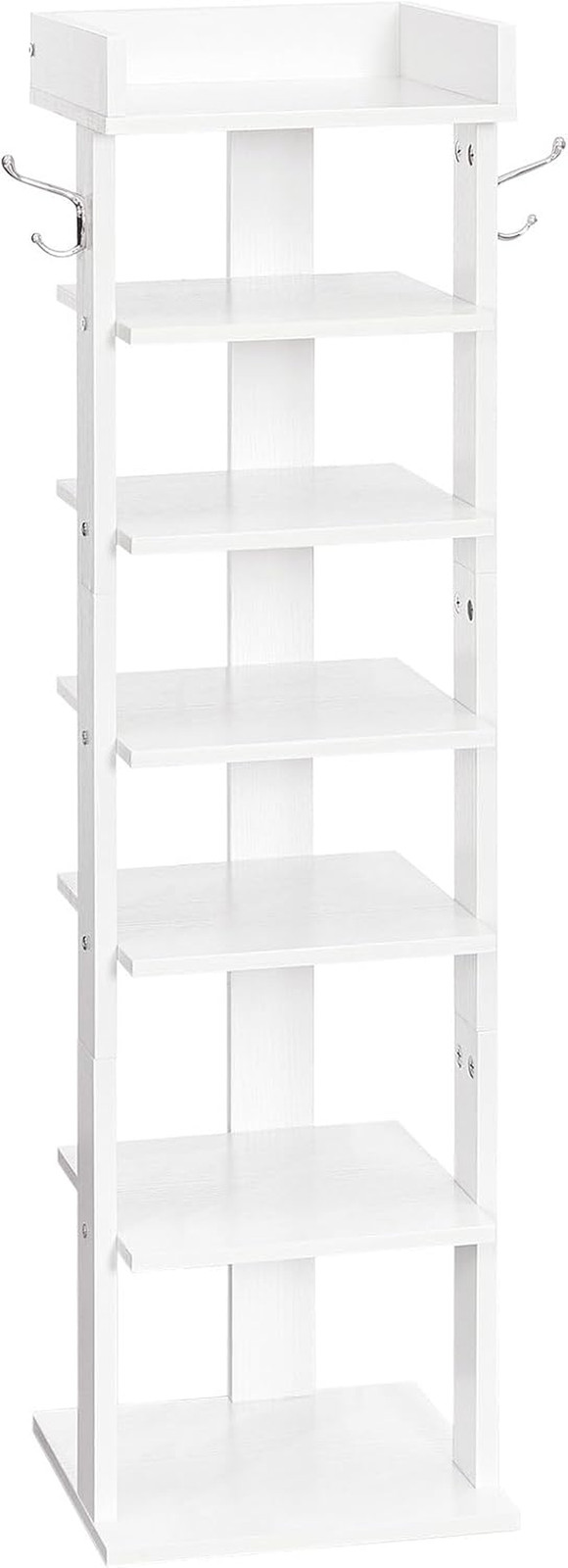 Scaffale Portascarpe Verticale Slim 7 Livelli per Piccoli Spazi