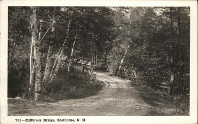 SHELBURNE NEW HAMPSHIRE NH Millbrook Bridge SHOREY STUDIO RPPC No. 723