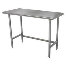 Advance Tabco 96 in x 24 in Stainless Steel Work Table w/ Open Base