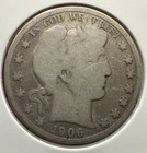 1906 S Barber Half Dollar 90% Silver San Francisco Mint Scarce