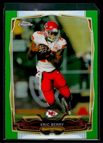Eric Berry [Green Refractor] #44 2014 Topps Chrome card