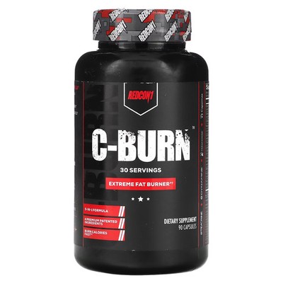 2 X Redcon1, C-Burn, Extreme Fat Burner, 90 Capsules