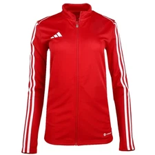 adidas Tiro23 League Full Zip Track Jacket Mens Red Casual Athletic Outerwear HS