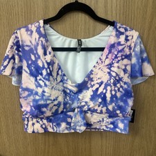 NWT Torrid Tie Dye Wireless Flutter Sleeve Bikini Top Size 2 2X 18-20 New