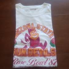Vintage Arizona State Rose Bowl 1987 T-Shirt USA Made Size L