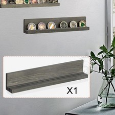 Challenge Coin Display Holder Wood Floating Shelf for Collectors Shop Office