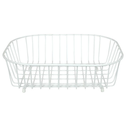 Delfinware Oval Sink Basket White 2947 Dish Draining Rack New eBay