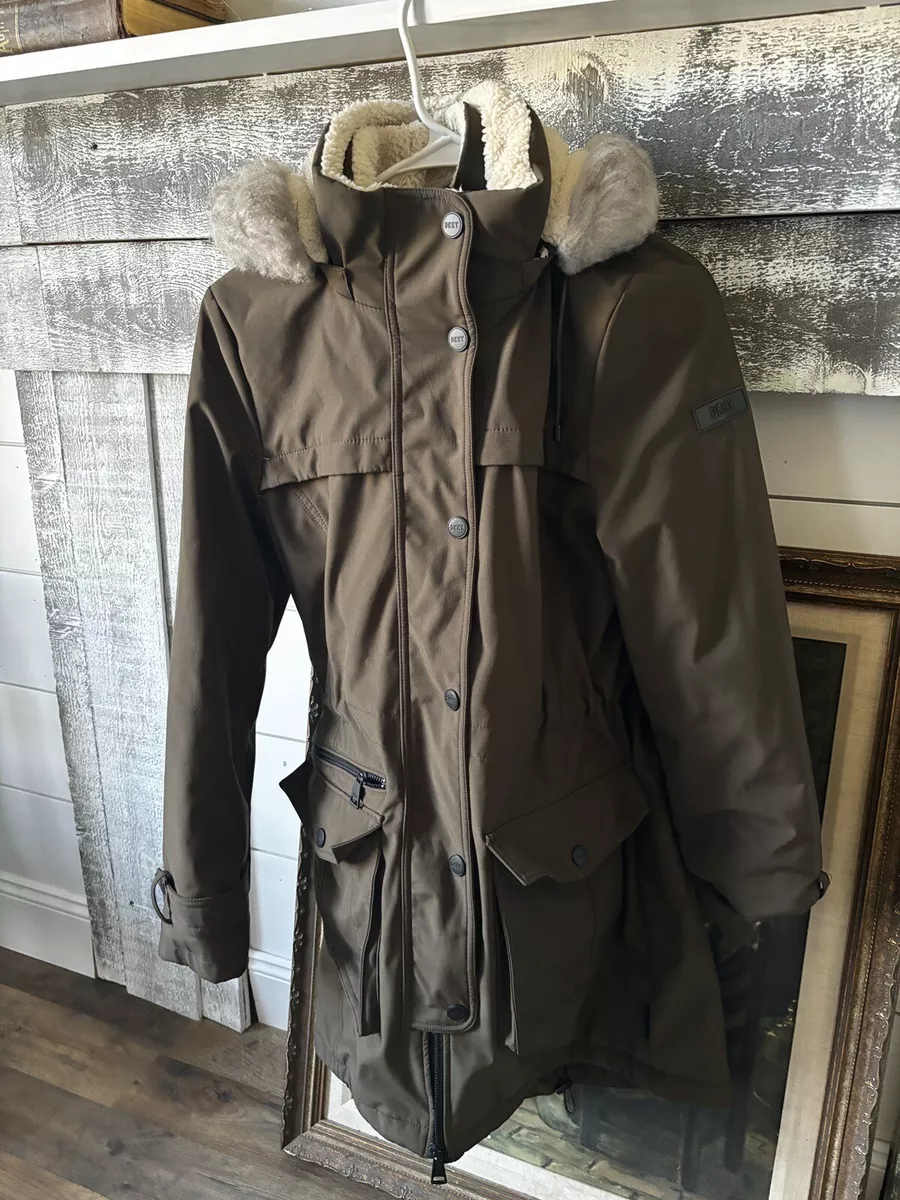 Dkny anorak with sherpa best sale lining