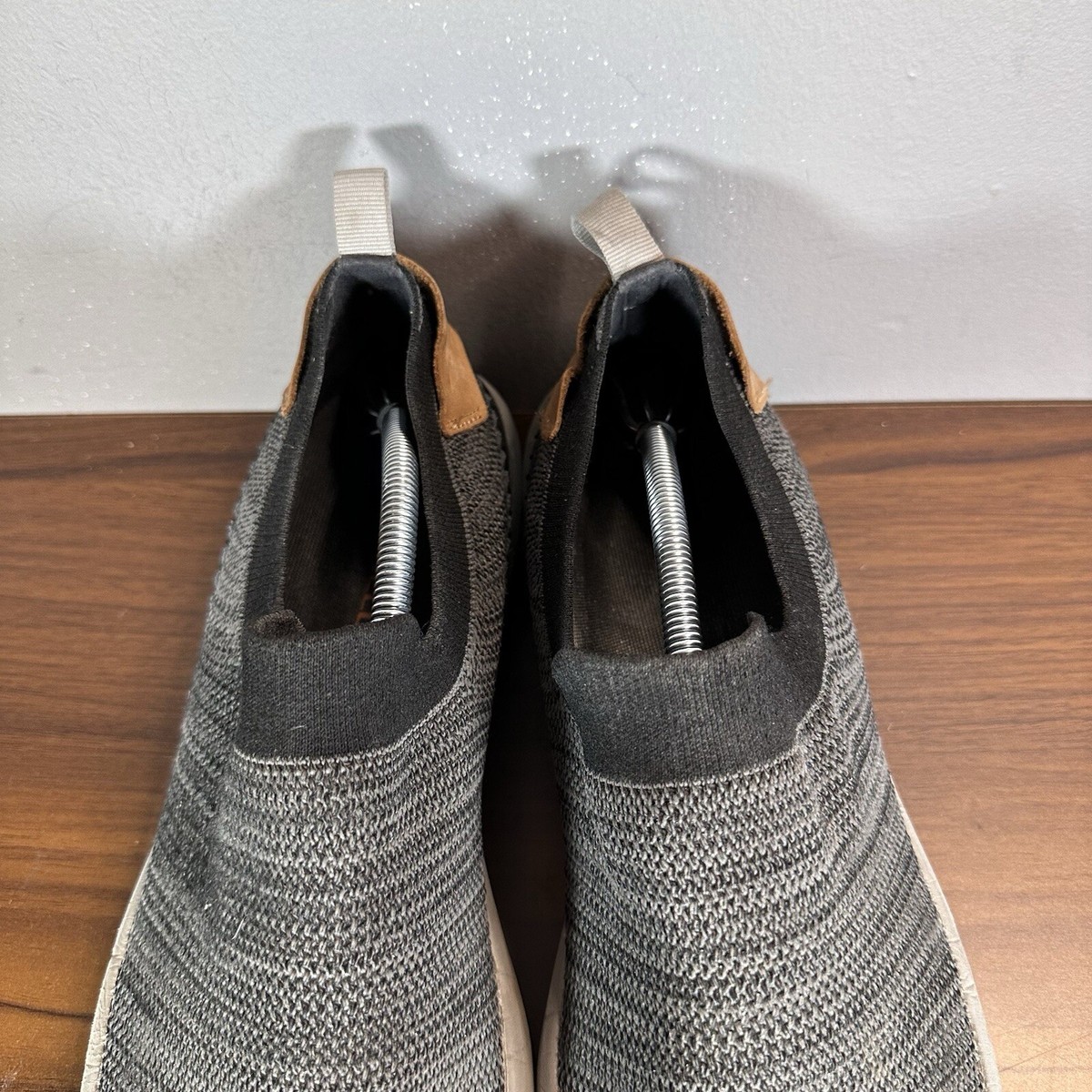 Merrell Shoes Mens 13 Gray Gridway Moccasin Boulder Knit 
