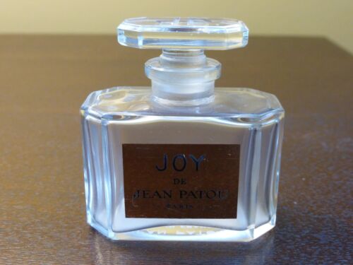 Bouteille vintage Joy De Jean Patou Paris avec bouchon en verre - Photo 1/5