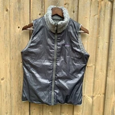 Vintage Reversible Patagonia Fleece Vest Gray